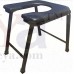 OkaeYa Surgical Round Plastic Commode Seat Foldable Stool, Black